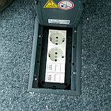 Лючок GES2U (универсальный) 3xModul45 (полиамид, серый) GES2 U 7011, фото 2