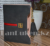 Кошелек визитница с прозрачным отделением (черный)