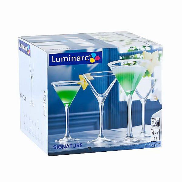 Набор Luminarc Signature из 4 коктейльных бокалов (140 мл) - фото 2 - id-p45453563