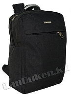 Рюкзак для ноутбука черный с металлической ручкой