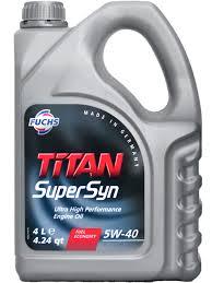 Моторное масло TITAN SUPERSYN 5w40 4 литра