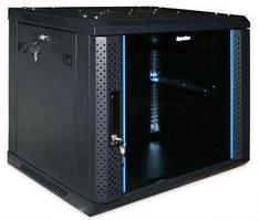 Шкаф стандартный сетевой 19" 22U 600*1000*1166 цвет черный, передняя дверь стеклянная(тонированная),