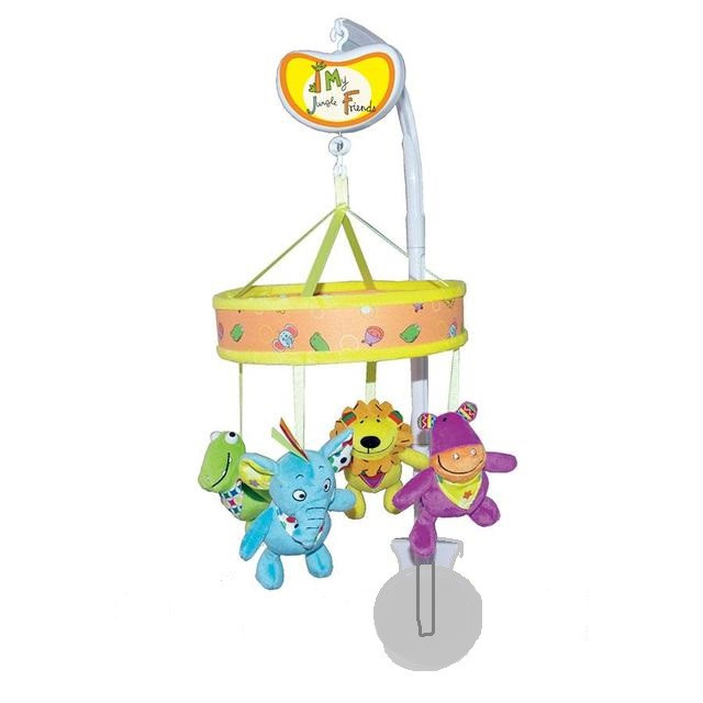 BIBA TOYS музыкальный мобиль МОИ ДРУЗЬЯ ИЗ ДЖУНГЛИЙ