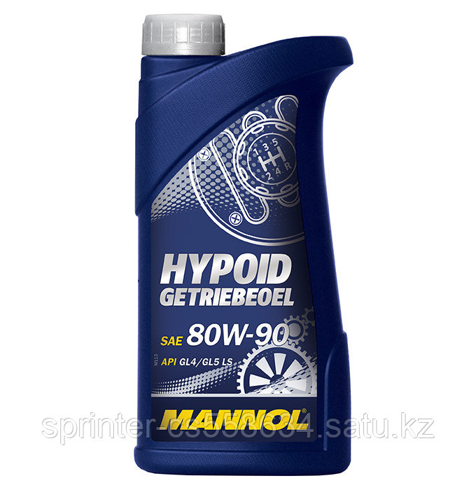 Трансмиссионное масло MANNOL Hypoid GL-5/GL-4 LS 80W90 1 литр