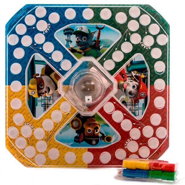 Spin Master 6036439 Настольная игра 2-в-1 с кубиком и фишками + карточки Memory Щенячий Патруль
