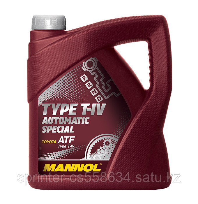 Трансмиссионное масло MANNOL ATF T-IV Automatic Special 4 литра