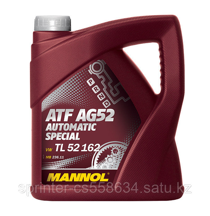 Трансмиссионное масло MANNOL ATF AG 52 Automatic Special 4 литра