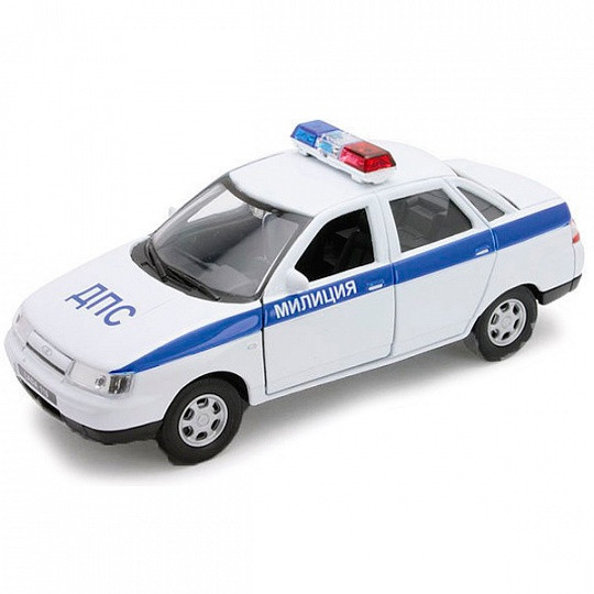 Welly 43645PB Велли модель машины 1:34-39 LADA PRIORA ПОЛИЦИЯ