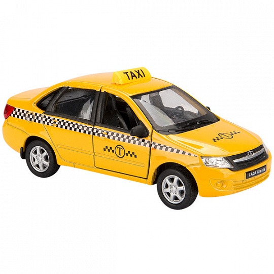 Welly 43657TI модель машины 1:34-39 LADA Granta ТАКСИ