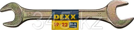 Рожковый гаечный ключ 19 x 22 мм, DEXX, фото 2