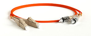 Hyperline FC-D3-50-LC/PR-ST/PR-H-5M-PVC-OR Патч-корд волоконно-оптический (шнур) MM 50/125, ST-LC, 3.0 мм, duplex, PVC, 5 м