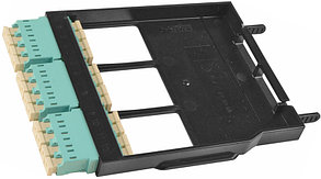 Siemon LS-LC12-01C-AQ Ligth Stack Панель LC, 12 волокон, многомод, цвет адаптеров аква, черная
