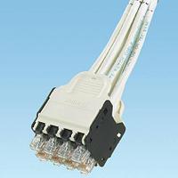 PANDUIT QPPCCWDW3M QuickNet™ Претерминированная медная кабельная сборка, 8 патч-кордов UTP, Cat.6, кассета на одном конце и модульные разъемы на