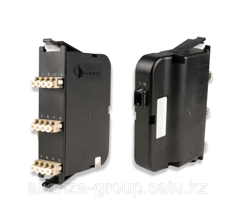 Siemon PP2-12-LC5L-01 Модуль оптический PLG&PLY, 12 портов LC, XGLO 300 50-125(MM), OM3, для шкафов RIC3, FCP3, SWIC3, черный