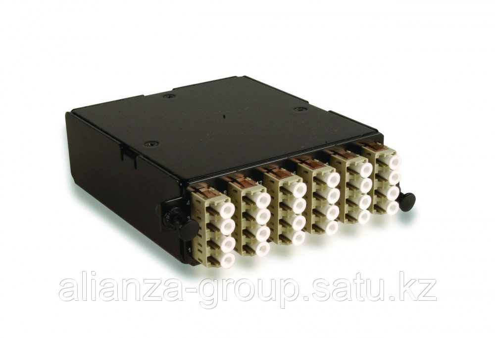 Siemon PPM-24-LC5V-01 Волоконно-оптическая кассета высокой плотности, LC- MTP, 24 волокна, OM4, XGLO, черная
