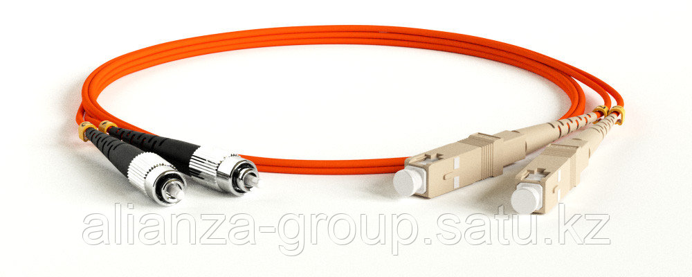 Hyperline FC-D2-50-FC/PR-SC/PR-H-2M-LSZH-OR Патч-корд волоконно-оптический (шнур) MM 50/125, SC-FC, 2.0 мм, duplex, LSZH, 2 м