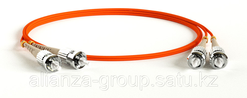 Hyperline FC-D2-50-ST/PR-ST/PR-H-3M-LSZH-OR Патч-корд волоконно-оптический (шнур) MM 50/125, ST-ST, 2.0 мм, duplex, LSZH, 3 м