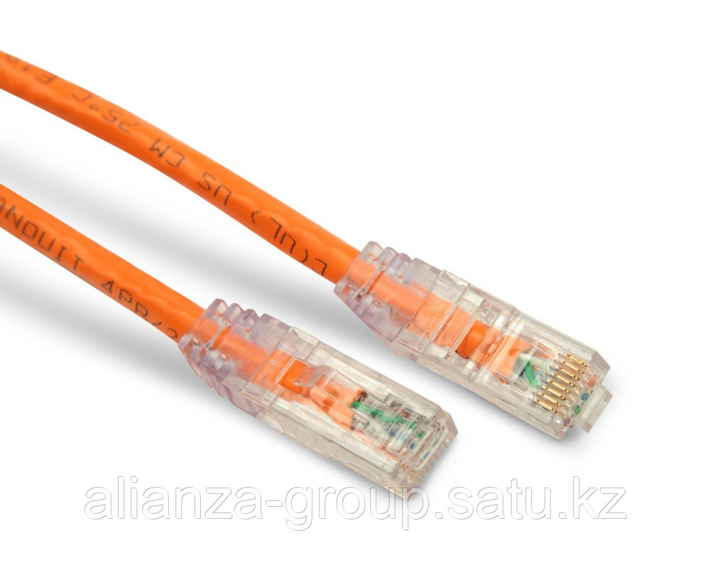 PANDUIT UTPSP3MORY Патч-корд TX6 PLUS UTP, Cat.6, с модульными разъёмами TX6 на обоих концах, 3м, оранжевый