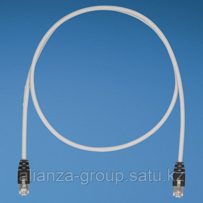 PANDUIT STPCH5MBBL Патч-корд TX5e STP, Cat.5e, с модульными разъёмами PAN-PLUG™ на обоих концах, 5 м, серый с черными колпачками