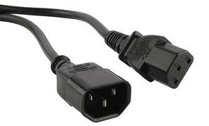 Hyperline PWC-IEC13-IEC14-5.0-BK Кабель питания монитор-компьютер IEC 320 C13 - IEC 320 C14 (3x1.00), 10A, прямая вилка, 5 м