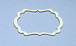 Чипборд "Рамка волнистая" 4*5,5