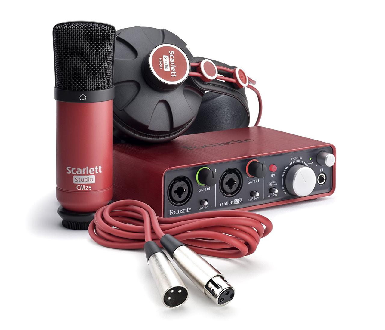 Комплект для звукозаписи Focusrite Scarlett 2i2 Studio 3Gen - фото 1 - id-p45603750