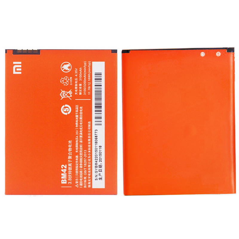 Заводской аккумулятор для Xiaomi Redmi 4G (BM42, 3100 mah), фото 1