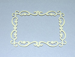 Чипборд "Рамка прямоугольная резная"