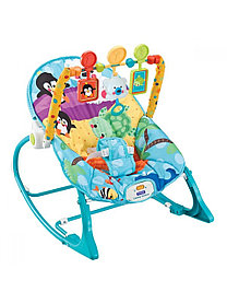 Кресло-качалка с игрушками и вибрацией FitchBaby пингвин