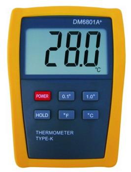 DM6801A+ Профессиональный термометр с датчиком K-type