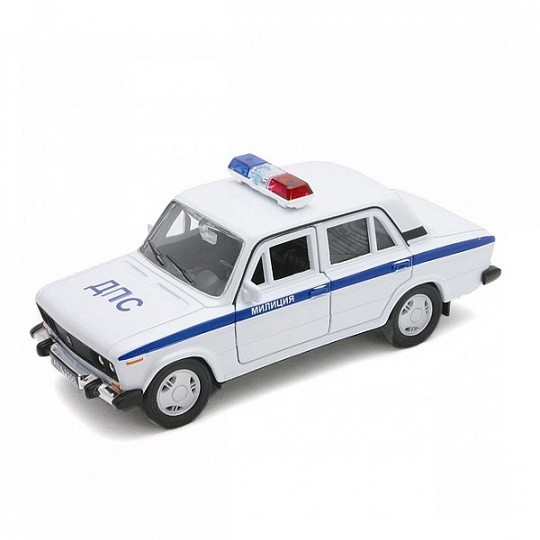 Welly 42381PB Велли Модель машины 1:34-39 LADA 2106 МИЛИЦИЯ ДПС