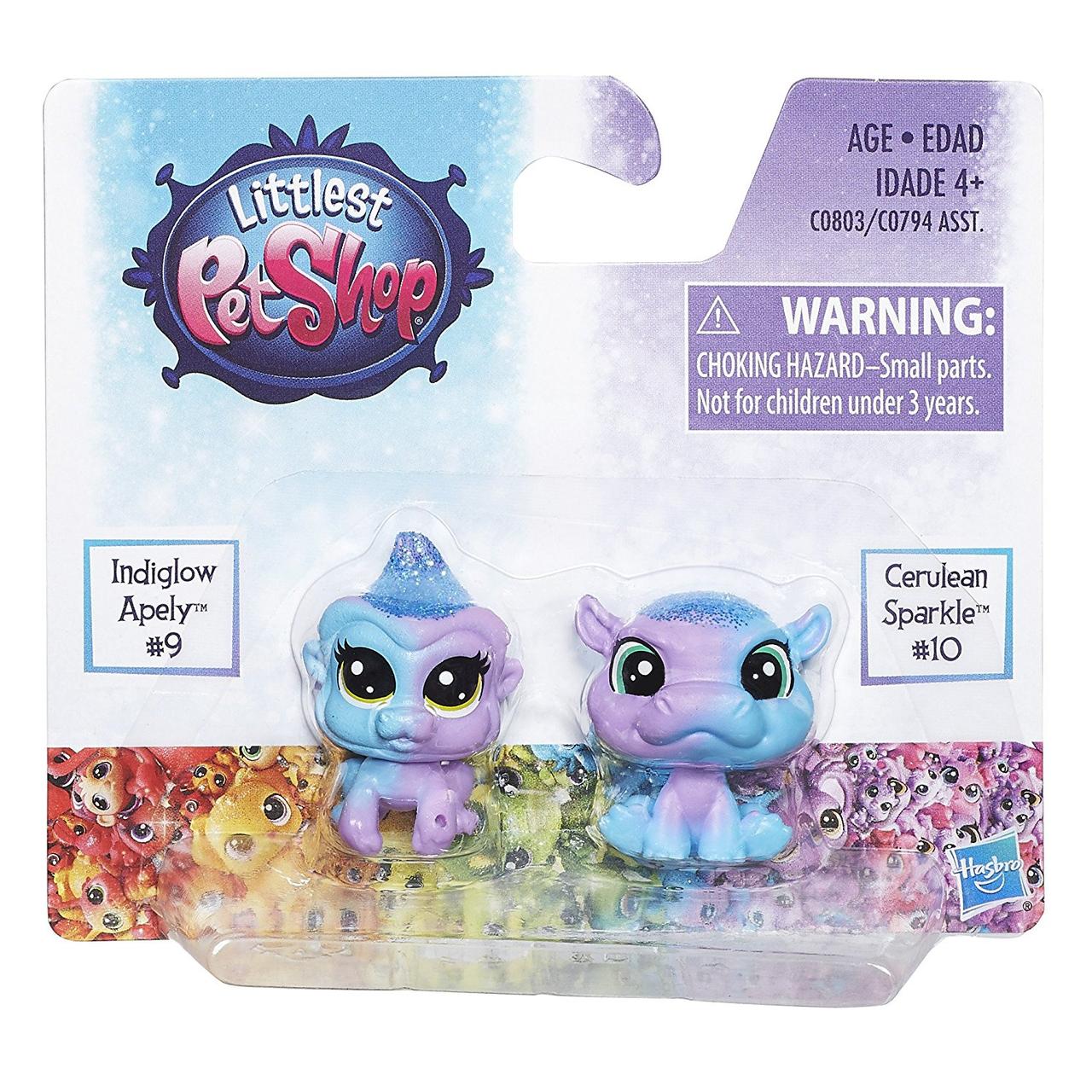 Hasbro Littlets Pet Shop Набор из 2 фигурок "Литл Пет Шоп" - Радужная коллекция (синий / фиолетовый) - фото 2 - id-p45677498