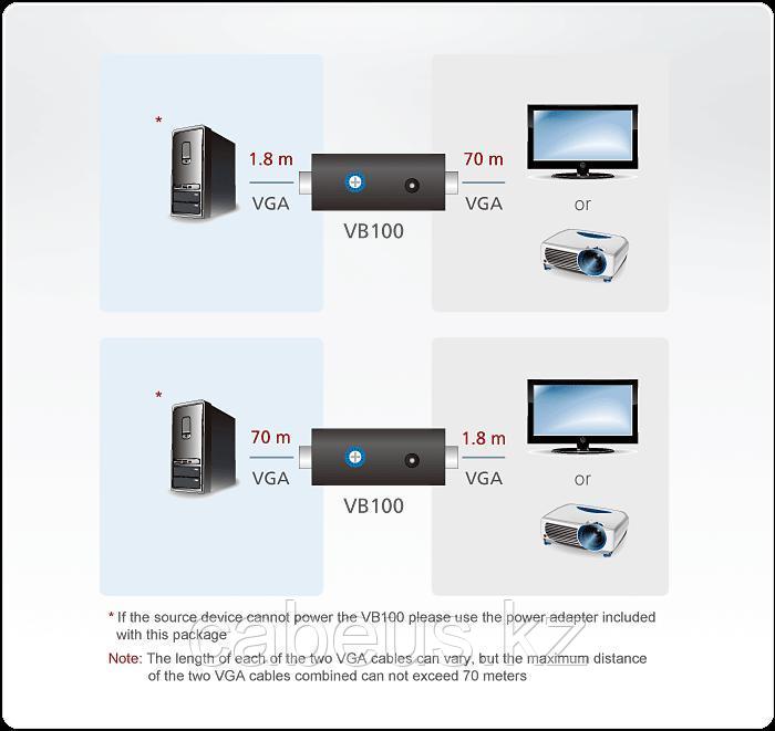 VGA Video удлинитель ATEN VB100-AT-G - фото 2 - id-p45654570