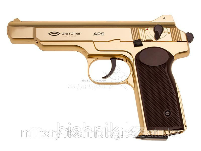 Подарочный макет пистолета APS Gold (Стечкин), фото 1