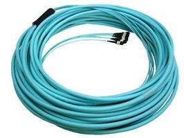 Hyperline TC-MB-503-4xMPOF48/PX-4xMPOF48/PY-A-IN-40M-LSZH-AQ Кабельная волоконно-оптическая транковая сборка, 4xMPO (мама)- 4xMPO (мама), тип A, 48