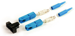 Siemon FC2-SC-SM-B06 Коннектор SC, SM, duplex, для одномодового волокна в буфере, синий, 2 синих хвостовика,