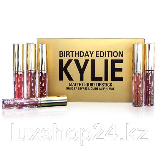 Матовая жидкая помада Kylie Jenner Birthday Edition (набор из 6 штук)