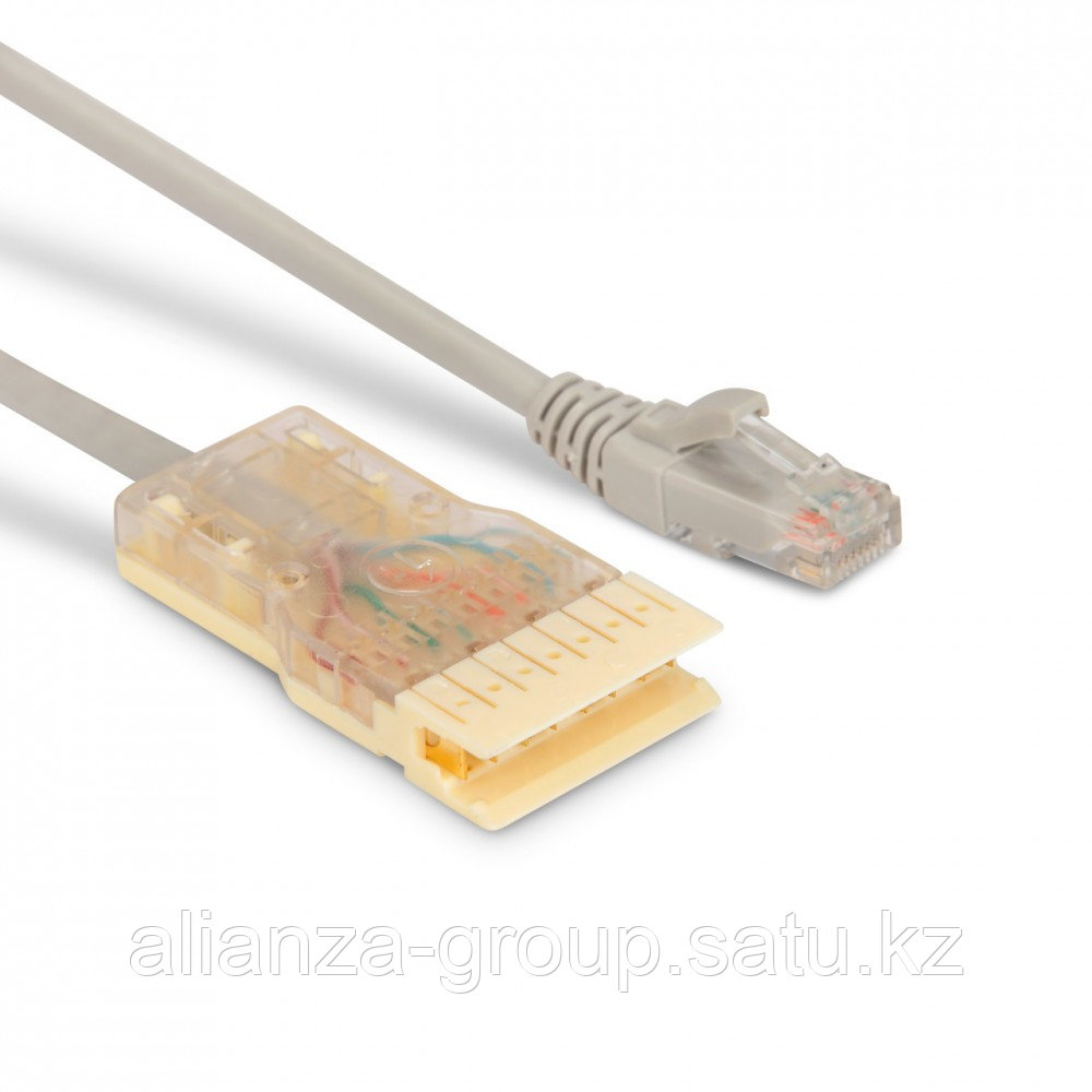 Hyperline PC-110-RJ45-4P-C5e-1M-GY Патч-корд 110 тип - RJ-45, 4 пары, Cat.5e, 1 м, серый