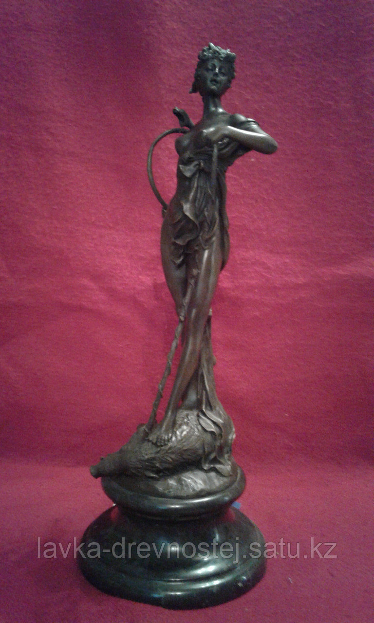 Антикварная бронзовая скульптура "Диана Охотница" - фото 3 - id-p36171723