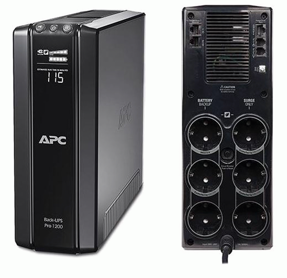 ИБП APC/BR1200G-RS/Back Pro/Line Interactiv/AVR/Schuko/1 200 VА/720 W