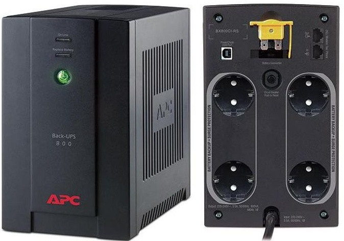 ИБП APC/BX800CI-RS/Back/Line Interactiv/AVR/Schuko/800 VА/480 W