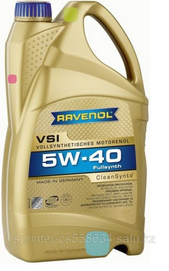 Моторное масло RAVENOL VSI 5w40 4 литра
