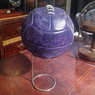 Футбольный кожаный мяч на подставке, синий Sport Football With Stand, Library Blue, фото 2