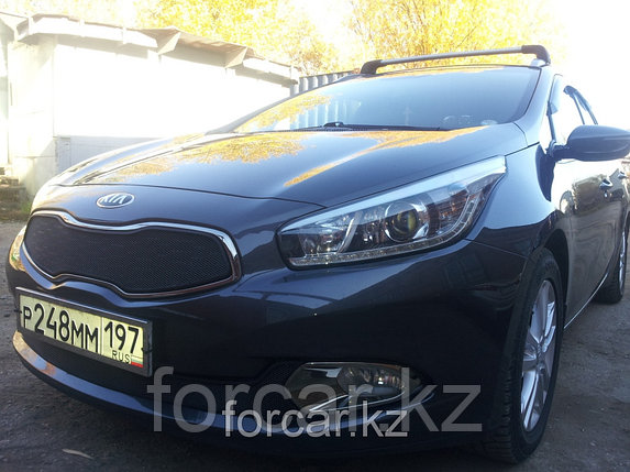 Защита радиатора KIA Ceed III 2012- black низ, фото 2