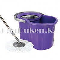Набор для уборки швабра + ведро с отжимом Zambak 188 фиолетовый