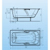 Чугунная ванна Эврика 170 см с ручками, фото 4