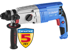 Перфоратор SDS-plus, ЗУБР Профессионал ЗП-32-1100 К, реверс, горизонтальный, металлич редуктор, 3.4 Дж, 0-920