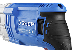 Перфоратор SDS-plus, ЗУБР Профессионал ЗП-32-1100 К, реверс, горизонтальный, металлич редуктор, 3.4 Дж, 0-920, фото 3