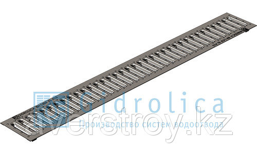 Решетка водоприемная Gidrolica Standart РВ -10.13,6.100 - штампованная стальная оцинкованная, кл. А15 - фото 4 - id-p45722566