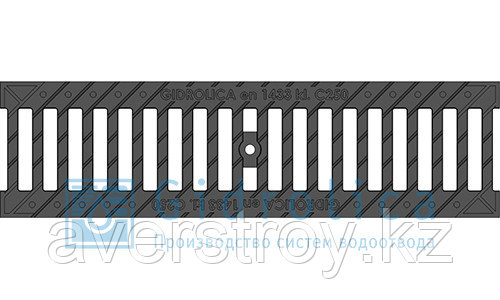 Решетка водоприемная Gidrolica Standart РВ -10.13,6.50 - щелевая чугунная ВЧ, кл. С250 - фото 2 - id-p45723145